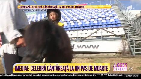 Fiica Sânzianei Buruiană, cu ruj pe buze şi bluziţă pe umeri, la doar doi anișori! Cum a reacţionat internetul: "Lumea nu ştie de glumă"