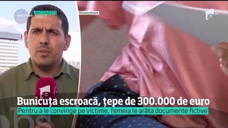 Bunicuța escroacă, țepe de 300.000 de euro. Pentru a le convinge pe fictime, femeia le arăta documente fictive