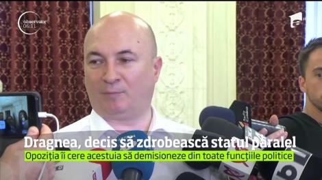 Dragnea, decis să zdrobească statul paralel. După CEX, președintele PSD a anunțat că nu demisionează