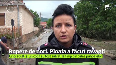 Dezastru în Alba, după viituri. Mai multe localități din județ au fost grav afectate de inundații