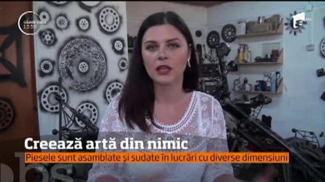Un tânăr din Alba Iulia face opere de artă din piese de mașină uzate