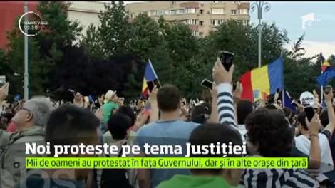 A fost o nouă seară de proteste pe tema Justiţiei