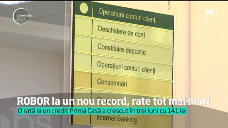 ROBOR la un nou record, rate tot mai mari. Indicele a atins astăzi un nou record