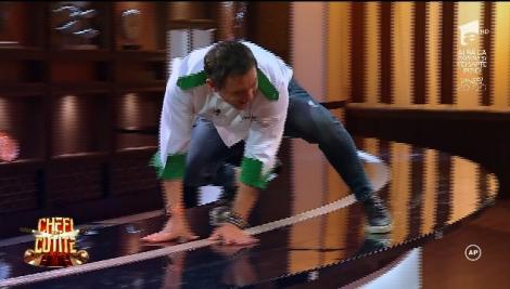 Chef Bontea s-a dezlănțuit complet! A sărit pe masă și a făcut SHOW!  „Nu ai cum așa ceva!”