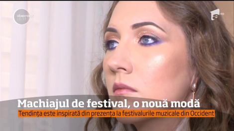 Machiajul de festival, o nouă modă. Tendința este inspirată din prezența la festivalurile muzicale din Occident