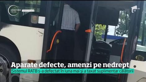 Aparate defecte, amenzi pe nedrept. Sistemul RATB s-a defectat în luna mai și a taxat suplentar călătorii