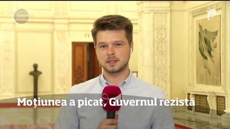 Moțiunea a picat. Guvernul rezistă. PNL și USR au strâns doar 166 de voturi din cele 233 necesare