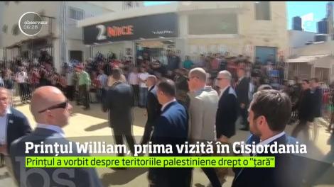 Prinţul William a devenit primul membru al familiei regale britanice care a vizitat teritoriile administrate de Autoritatea Palestiniană