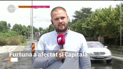 Capitala a fost afectată de furtună