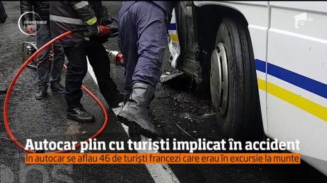 In Sinaia ploile abundente au provocat un accident grav!