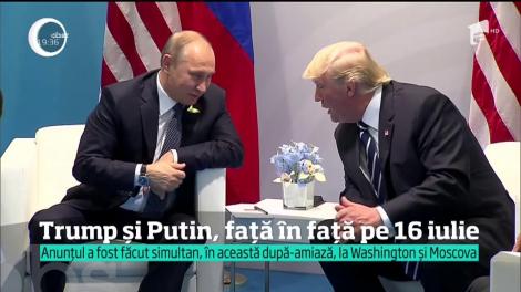 Donald Trump şi Vladimir Putin, față în față pe 16 iulie, în capitala Finlandei