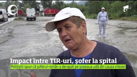 Impact între grei pe o şosea în apropiere de Orşova