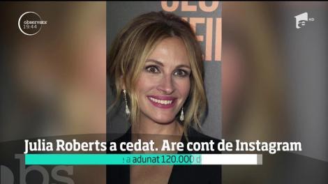 Julia Roberts a cedat. Actrița și-a făcut cont pe Instagram