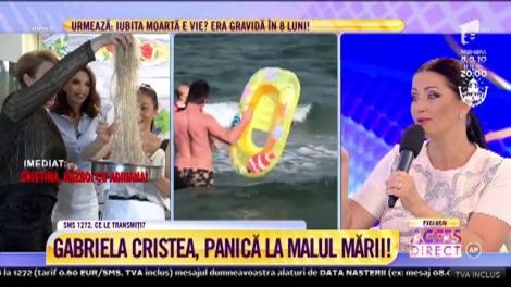Gabriela Cristea și-a dus fetița la mare: ”Țin în mod deosebit să-i placă apa”