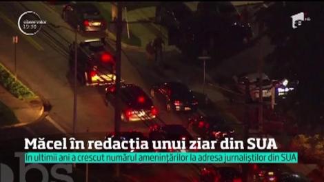 Măcel în redacția unui ziar din SUA. Cinci oameni au fost ucişi, iar alţi doi sunt răniţi