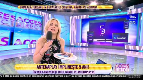 AntenaPlay împlinește cinci ani și oferă cadouri pe măsură! Ce primesc telespectatorii?