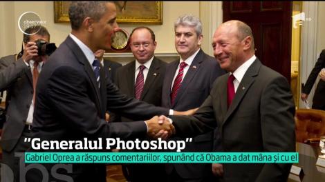 Gabriel Oprea, ironizat pe internet. A publicat o poză trucată cu el cum dă mâna cu fostul preşedinte al Americii