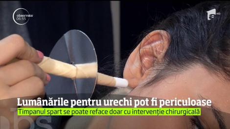 Terapiile cu lumânări pentru urechi poti fi periculoase