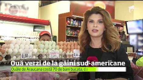 Ouă verzi de la găini sud-americane