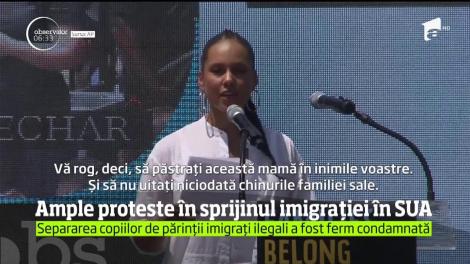 Sute de mii de oameni au manifestat, în numeroase oraşe ale Statelor Unite, împotriva politicii dure iniţiate de preşedintele Donald Trump faţă de imigranţii ilegali