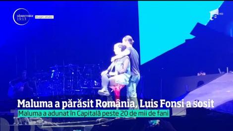 Maluma a părăsit România, Luis Fonsi a sosit