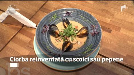 Banala ciorbă, reinventată cu scoici sau pepene
