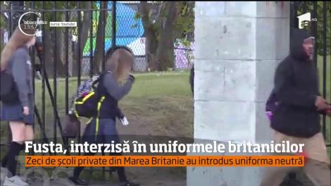 Elevii din Marea Britanie au, mai nou, uniforme unisex
