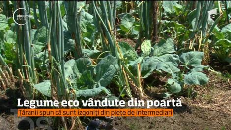 Legume eco vândute din poartă. Sătui să se lupte cu intermediarii, ţăranii vând ce pot la marginea drumului