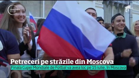 Victoria Rusiei la CM de Fotbal, motiv de petrecere pentru mii de locuitori din Moscova