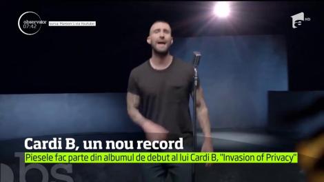 Cardi B scrie istorie. Artista în vârstă de 25 de ani a devenit prima cântăreaţă de muzică rap cu două piese pe primul loc pe în topul Billboard Hot 100