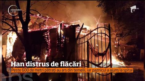 Un complex turistic din comuna băcăuană Oituz a fost distrus de un incendiu puternic!