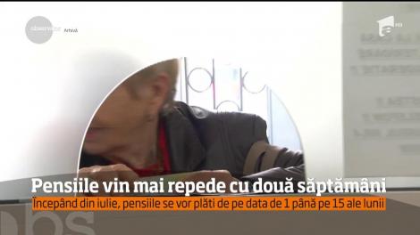 Milioane de români care îşi iau pensia prin Poştă vor primi banii mai repede cu două săptămâni!