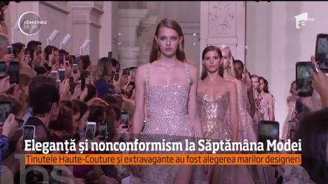 Eleganță și nonconformism la Săptămâna Modei. Ținutele Haute-Couture și extravagante au fost alegerea marilor designeri