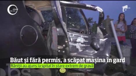 Accident grav în Suceava! Un tânăr de 19 ani, fără permis, s-a urcat băut la volan şi şi-a băgat tatăl şi un prieten în spital
