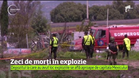 Cel puţin 50 de persoane şi-au pierdut viaţa în urma unor explozii produse la un depozit de artificii din Mexic