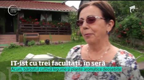 IT-ist cu trei facultăți, în seră. Acum bărbatul cultivă legume și plante aromatice deosebite
