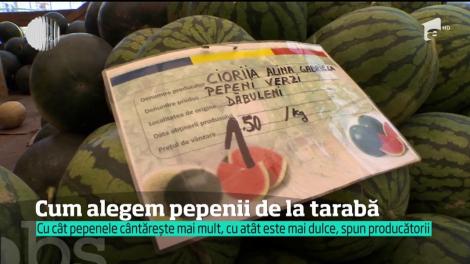 Trebuie să știi! Cum alegem pepenii de la tarabă. Cum arată cel copt bine sau cel cu risc să se strice mai repede