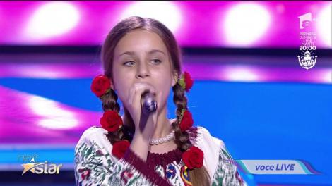 Ce voceee! Eliana Agafiței a încins atmosfera de la ”Next Star” cu o melodie de muzică populară: ”Mi-a plăcut energia pe care o emani!”
