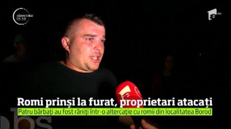 Patru bărbați au fost răniți într-o altercație cu romii din localitatea Borod, județul Bihor