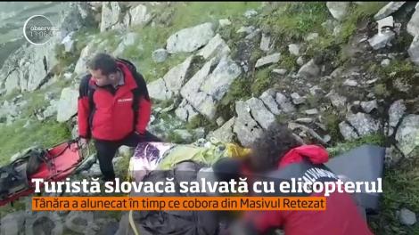 Turistă slovacă salvată cu elicopterul