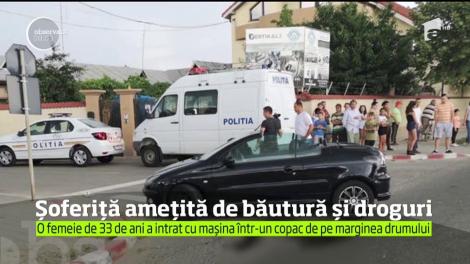 Inconștiență maximă! O femeie de 33 de ani, prinsă beată și drogată la volan! Ce alcoolemie avea tânăra din Târgoviște