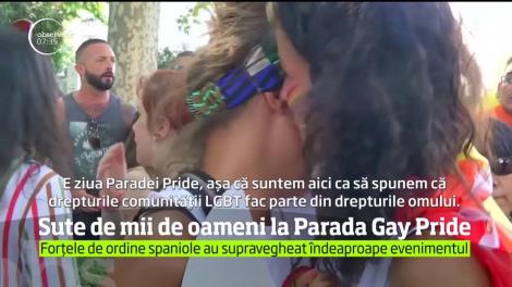Sute de mii de oameni la Parada Gay Pride de pe străzile Madridului