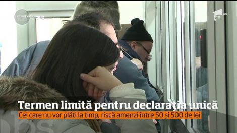 Românii mai au la dispoziţie o săptămână pentru a depune Declaraţia unică