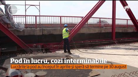 Podul de la Mărăcineni a transformat într-un coşmar drumul european care leagă Muntenia de Moldova