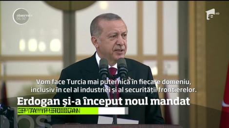 Recep Tayyip Erdogan a depus jurământul pentru un nou mandat de preşedinte al Turciei