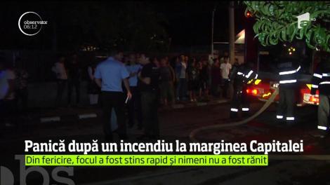 Alertă maximă pentru pompieri, în comuna Căţelu, de la marginea Capitalei