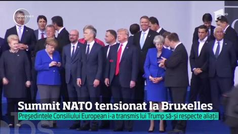 Summit-ul NATO tensionat la Bruxelles