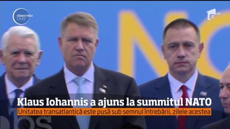 Klaus Iohannis ajuns la summitul NATO