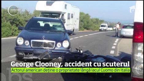George Clooney a ajuns la spital, după ce a fost victima unui accident rutier, pe insula Sardinia
