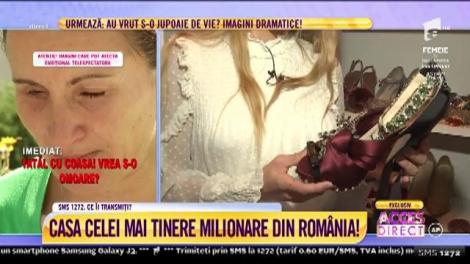 Cea mai tânără milionară din România trăiește într-un mic palat! Cum arată casa ei de lux din București
